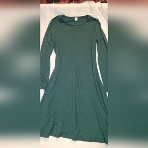 Old Navy Teal Long Sleeve Dress